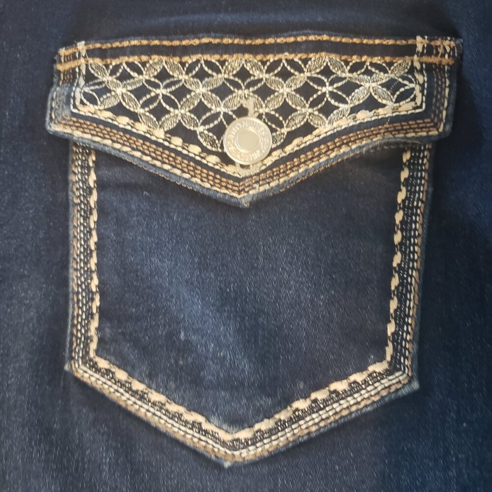 Be Girl Midi Denim Skirt SZ L - Picture 3 of 5